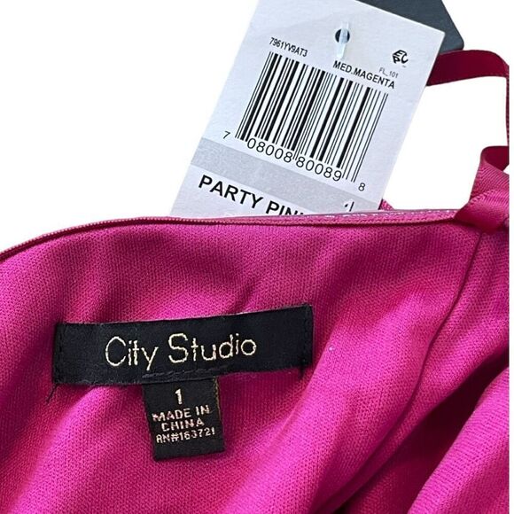City Studio Women's Pink Juniors' Sweetheart Fit And Flare Dress Size 1 NWT - Picture 12 of 14